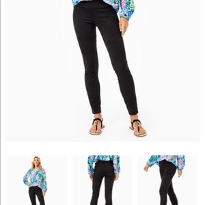 Lilly Pulitzer Desi ultrasuede leggings size 8 NWT